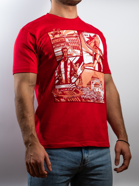 Tshirt Crvena Zvezda - "Comic" (rot)