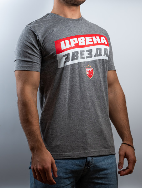 Tshirt Crvena Zvezda - "Crvena Zvezda" (grau)