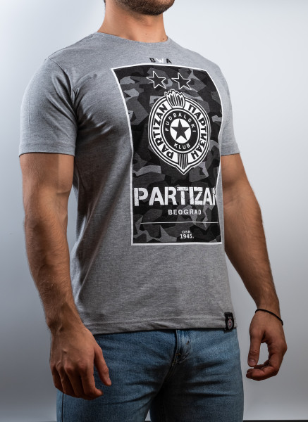 Tshirt Partizan - "Army" (grau)
