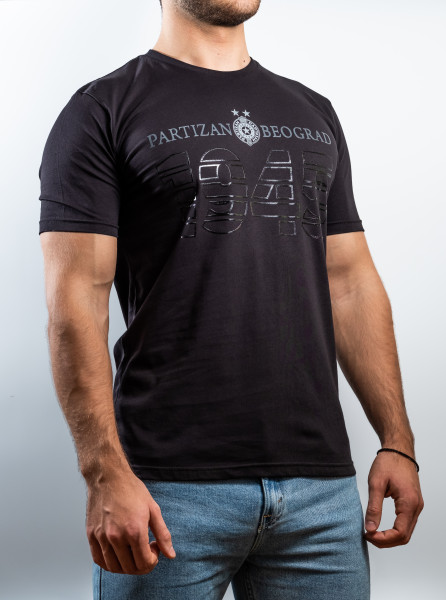Tshirt Partizan - "Shiny 1945" (schwarz)